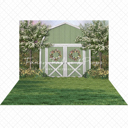 Easter Blossoms Barn 2pc Set