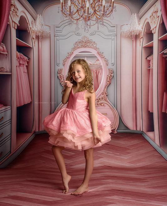 Elegant Armoire - Wood Floor Option - With Sweep Option