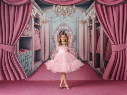 Elegant Armoire - Pink Floor Option - With Sweep Option