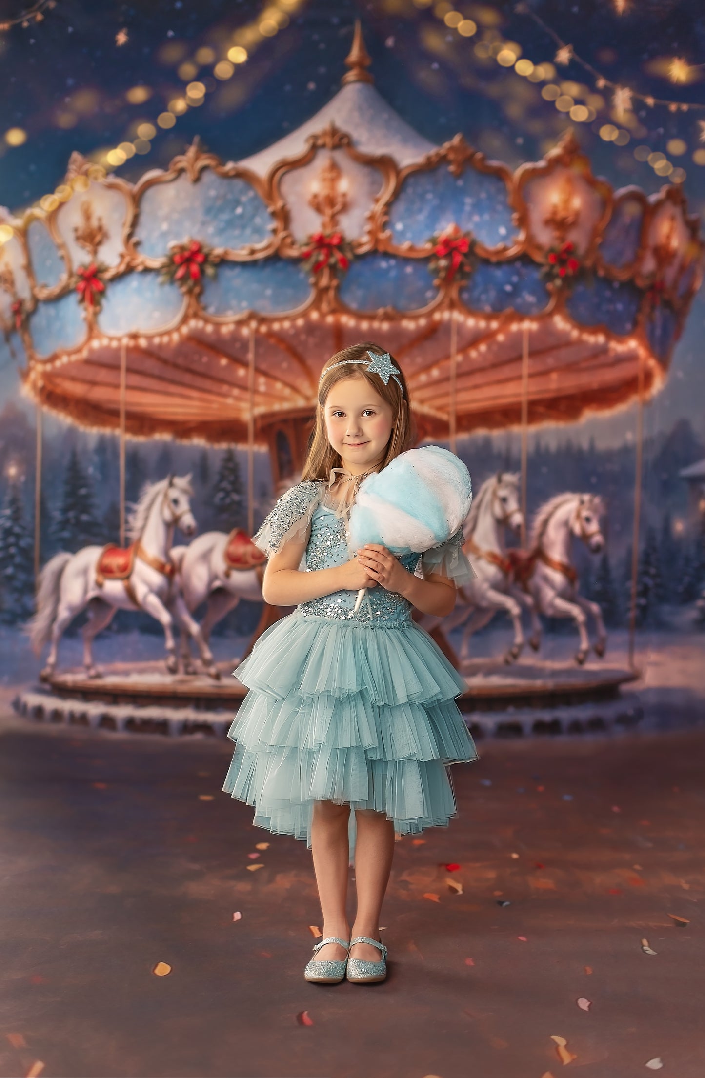 Enchanted Holiday Carousel - With Sweep Option