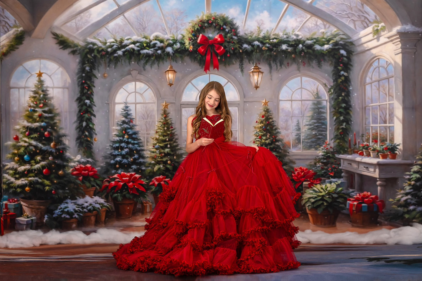 Enchanted Winter Conservatory - With Sweep Option