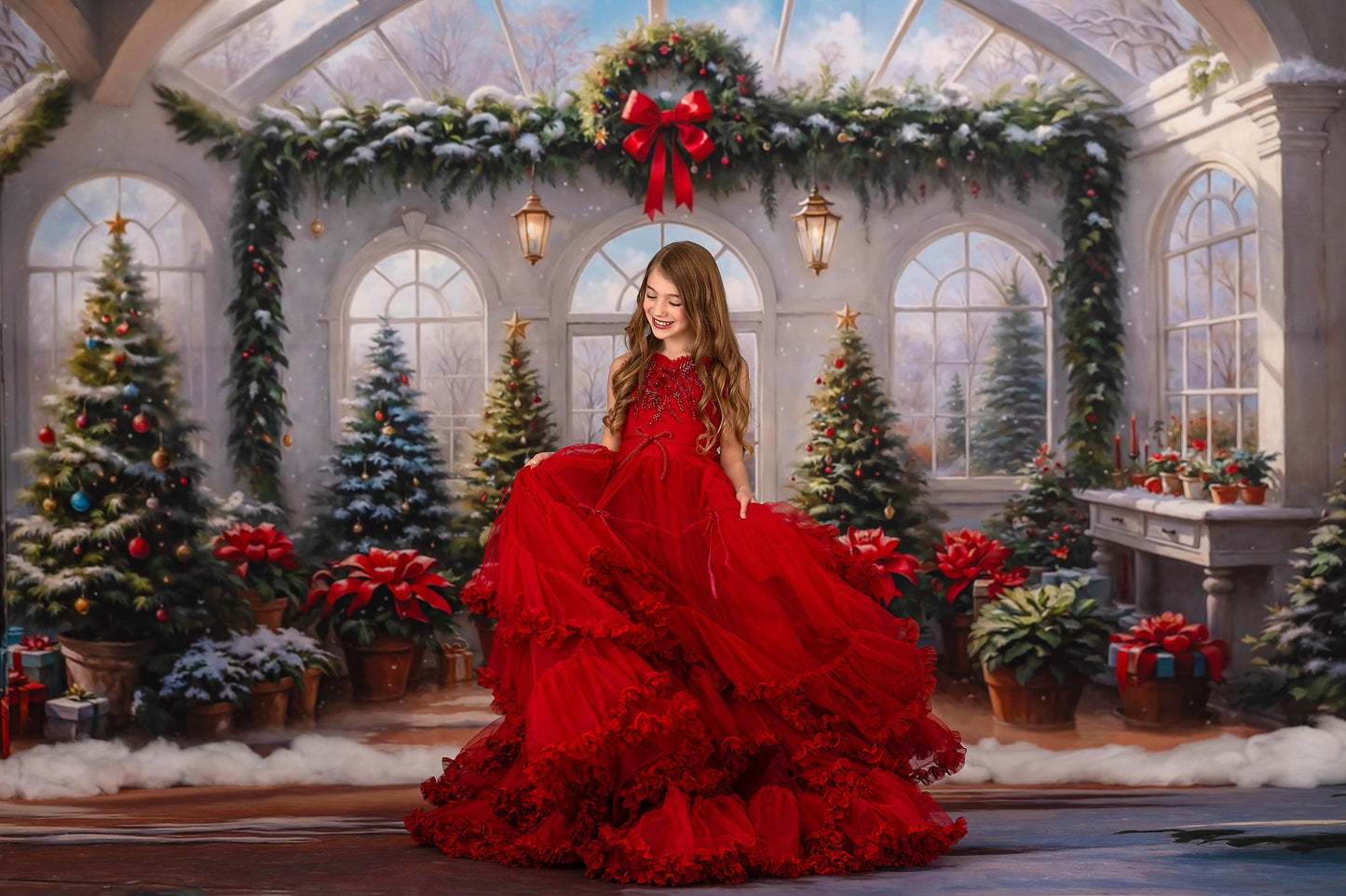 Enchanted Winter Conservatory - With Sweep Option