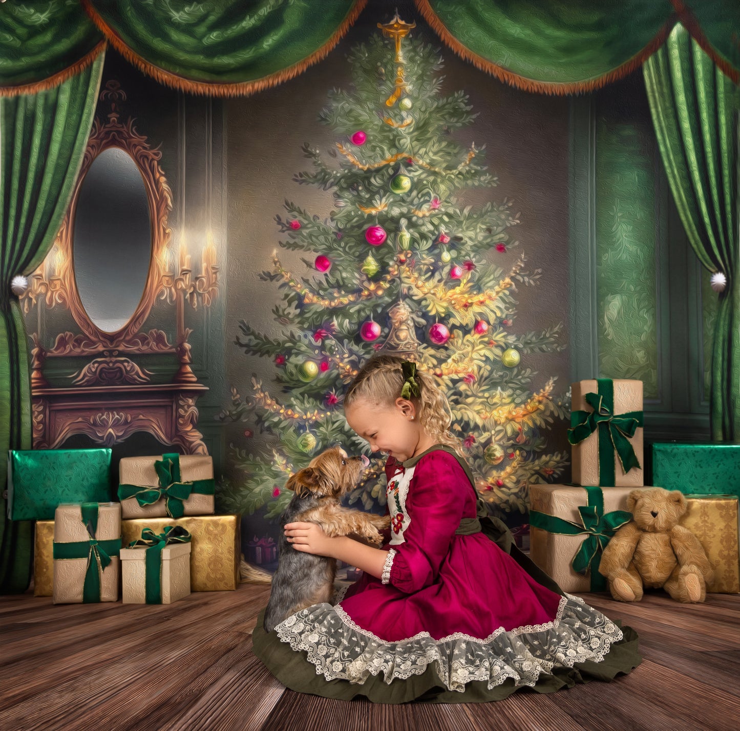 Enchanting Holiday Celebration - Wood Floor Option - with Sweep Option