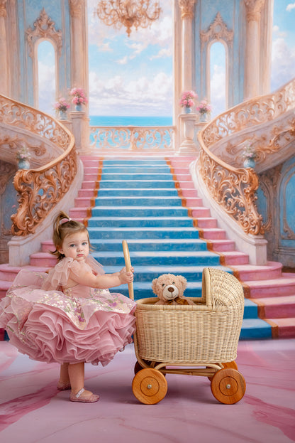 Enchanting Pastel Staircase - With Sweep Option