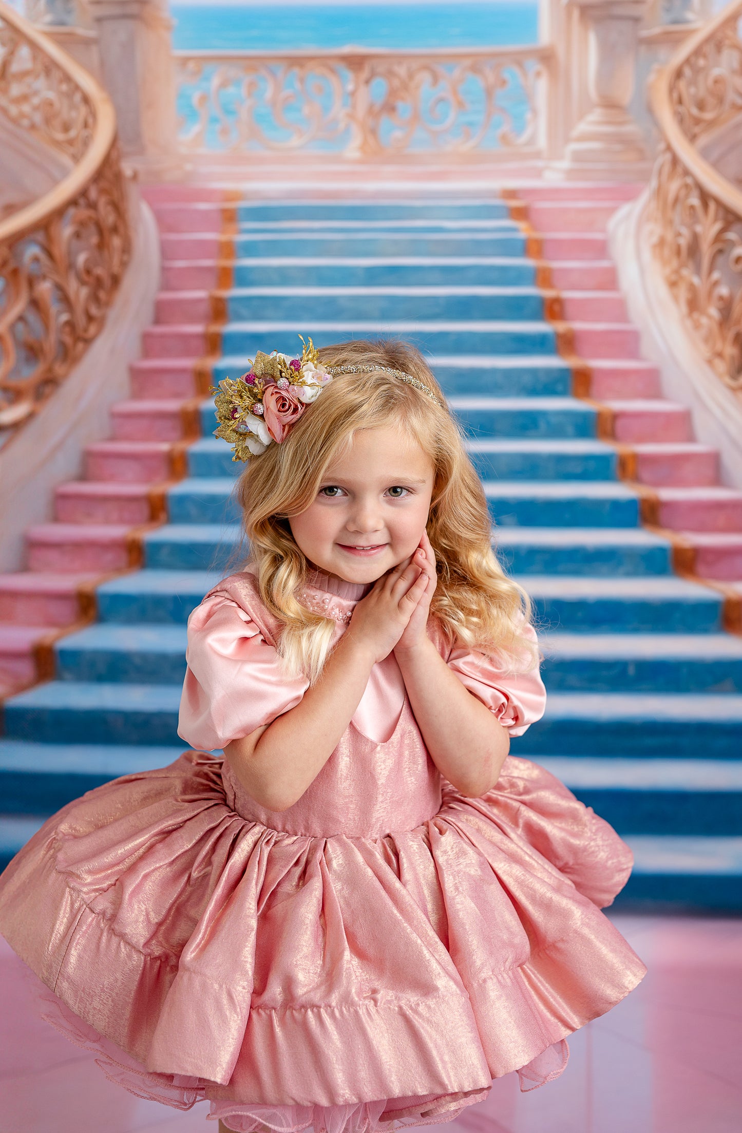 Enchanting Pastel Staircase - With Sweep Option