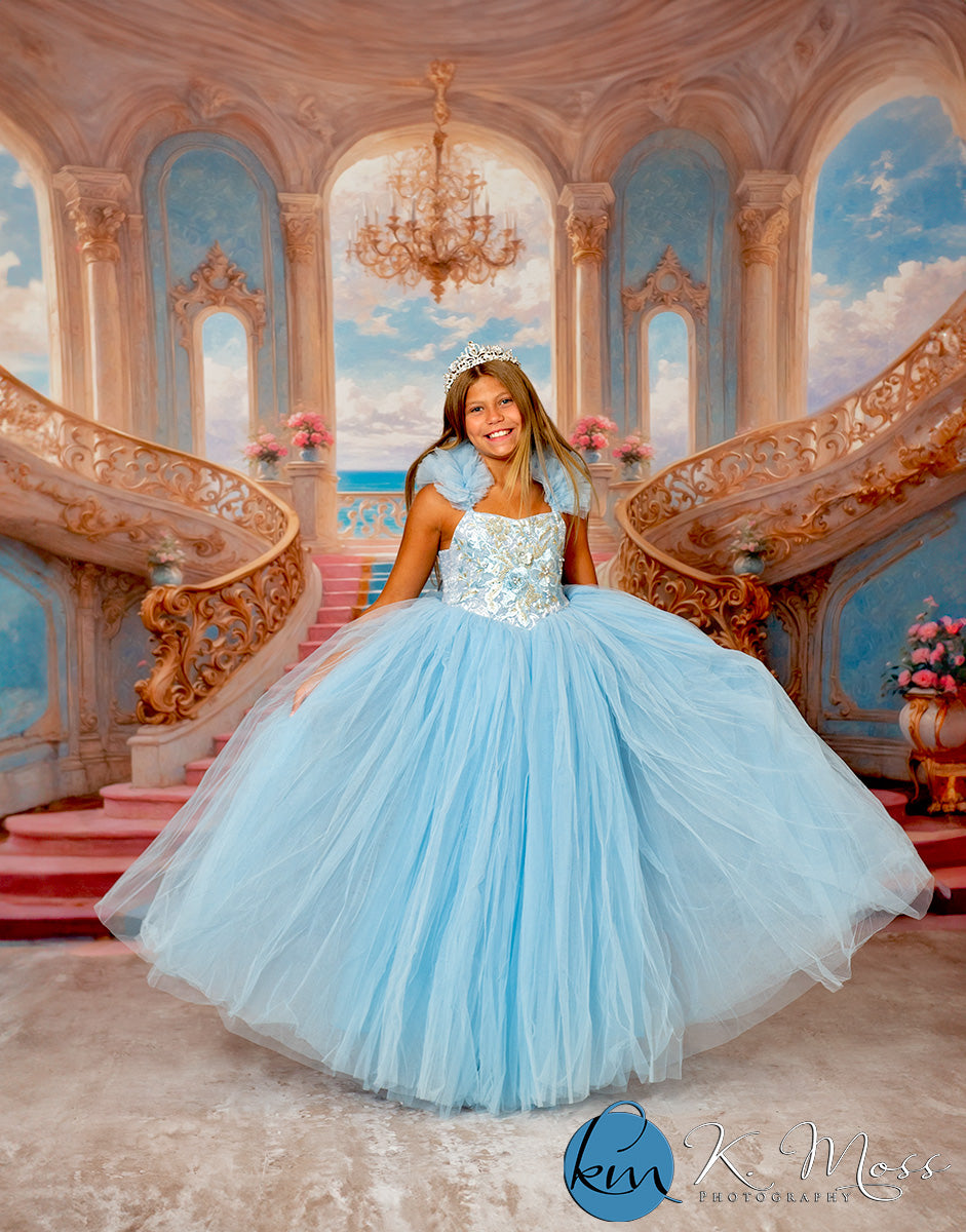 Enchanting Pastel Staircase - With Sweep Option