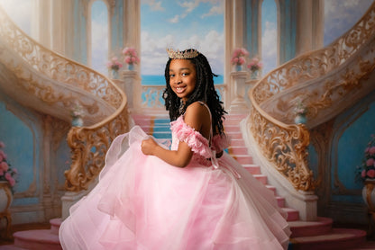 Enchanting Pastel Staircase - With Sweep Option