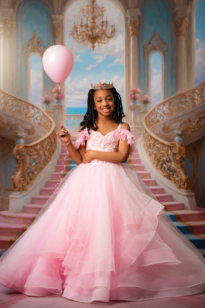 Enchanting Pastel Staircase - With Sweep Option