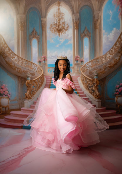 Enchanting Pastel Staircase - With Sweep Option