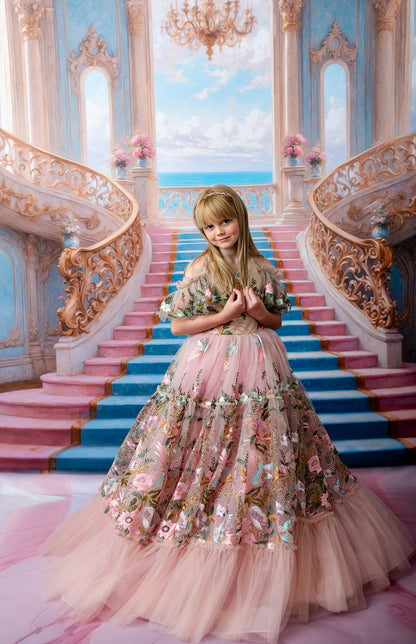 Enchanting Pastel Staircase - With Sweep Option