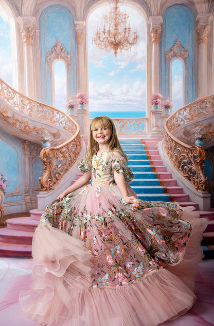 Enchanting Pastel Staircase - With Sweep Option