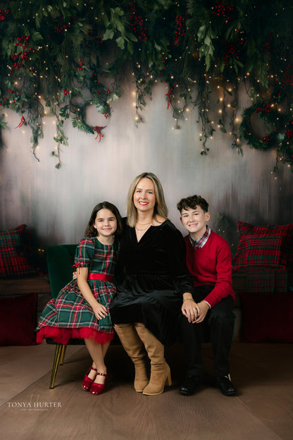 Evergreen Tartan Nook - With Sweep Option