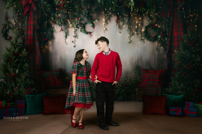 Evergreen Tartan Nook - With Sweep Option