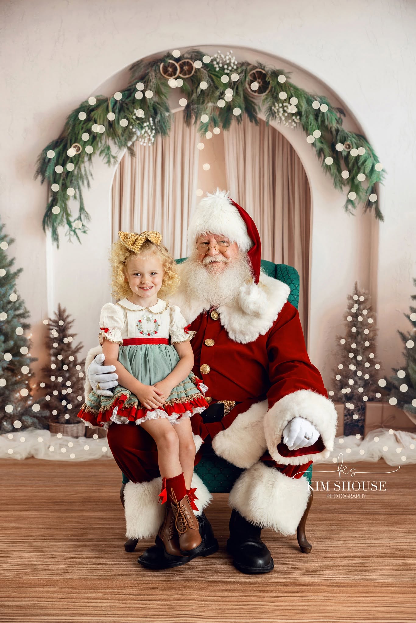 Evergreen & Ivory - With Sweep Option