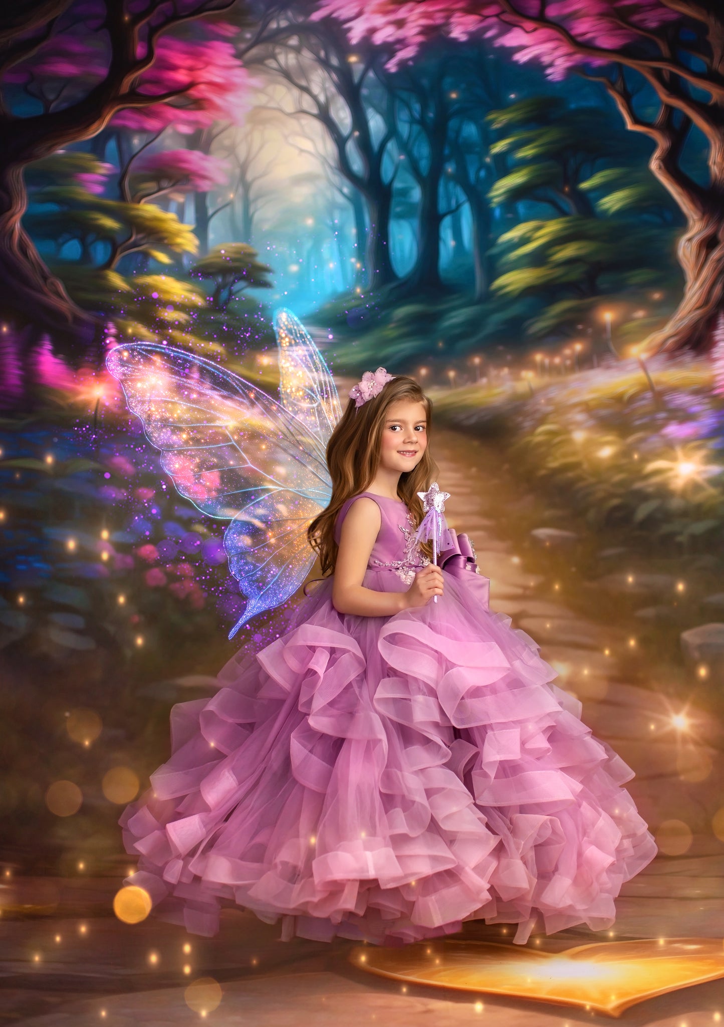 Fairy Valentine Forest - With Sweep Option