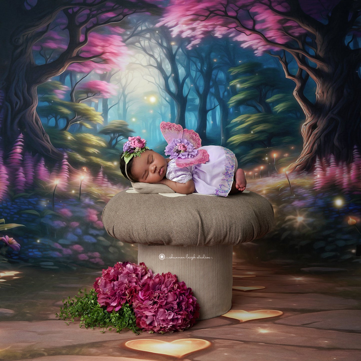 Fairy Valentine Forest 60x50" - Plus Sweep Option - Littles Collection