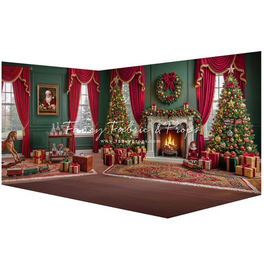 Vintage Christmas Hearth - Room Set