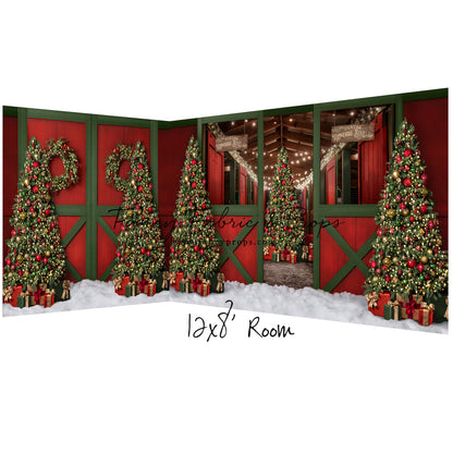 Jolly Reindeer Barn - No Reindeer - 2pc Room