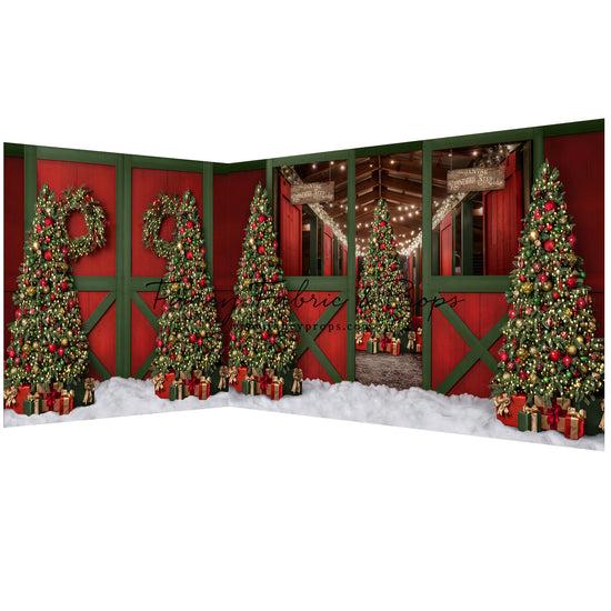 Jolly Reindeer Barn - No Reindeer - 2pc Room