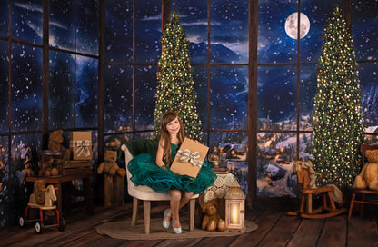 Frosted Village Bay Window - Room