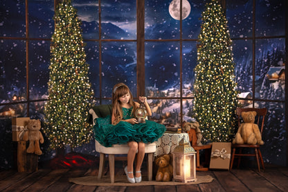 Frosted Village Bay Window