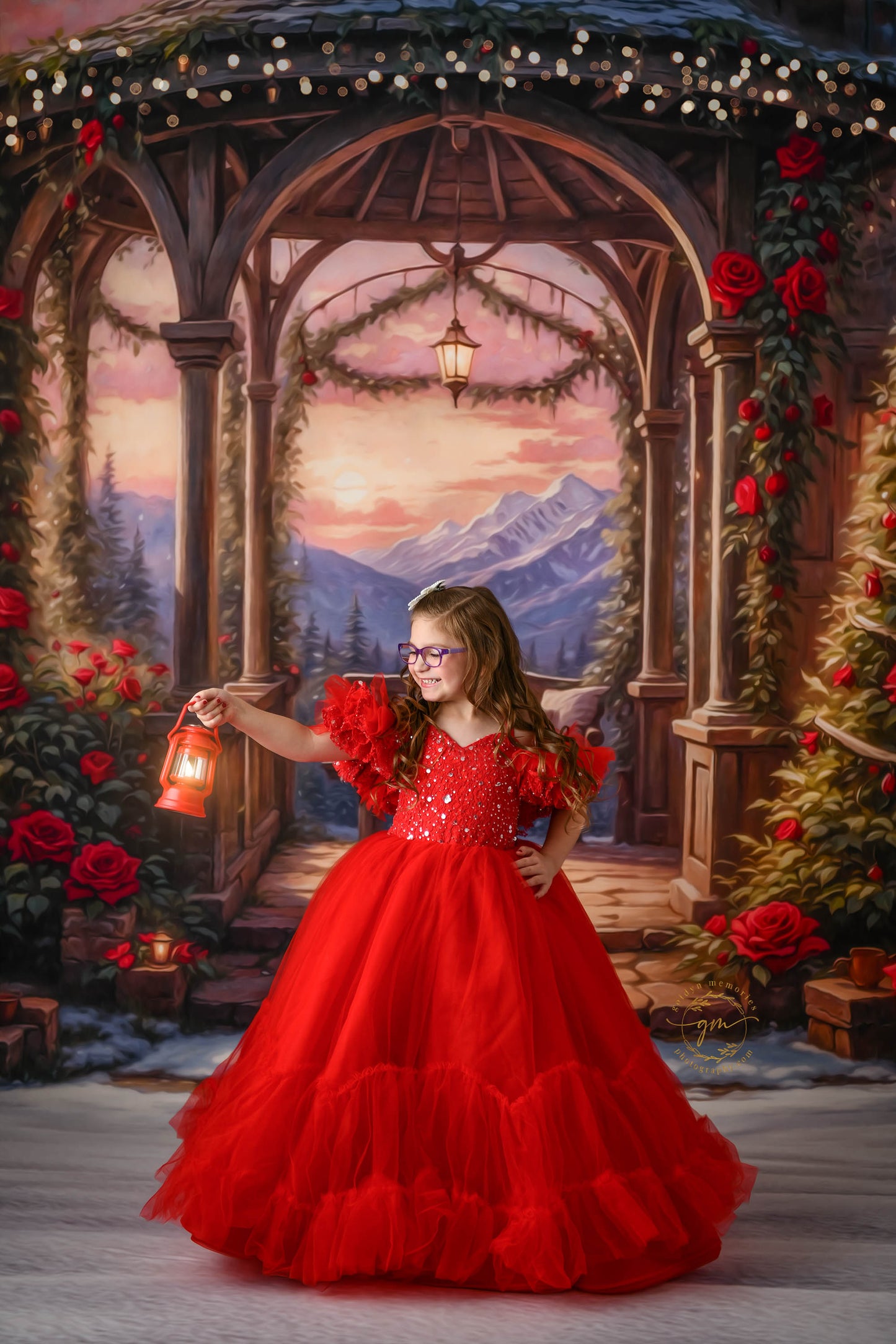 Frosty Rose Pavilion - with Sweep Option