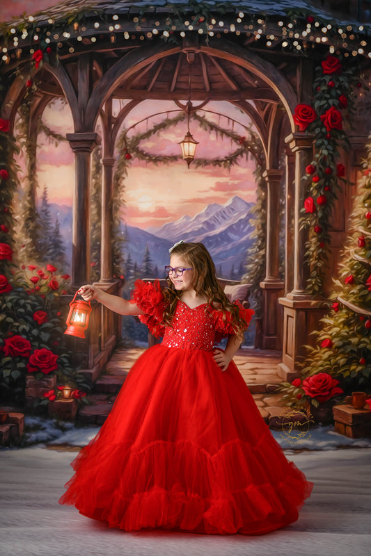 Frosty Rose Pavilion - with Sweep Option