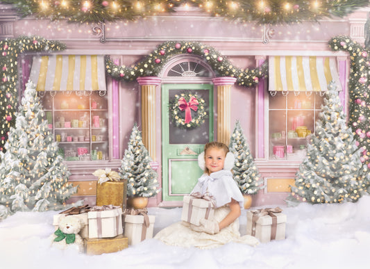 Frosty Sweet Shop - Green & Gold - with Sweep Option