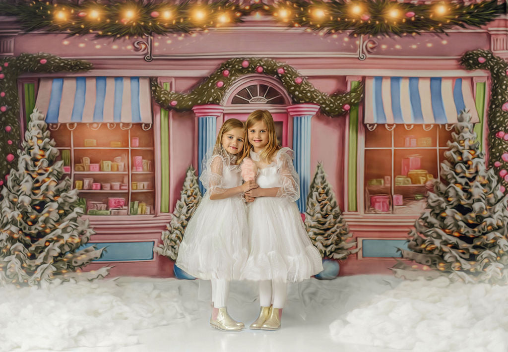 Frosty Sweet Shop - Pink & Blue - with Sweep Option