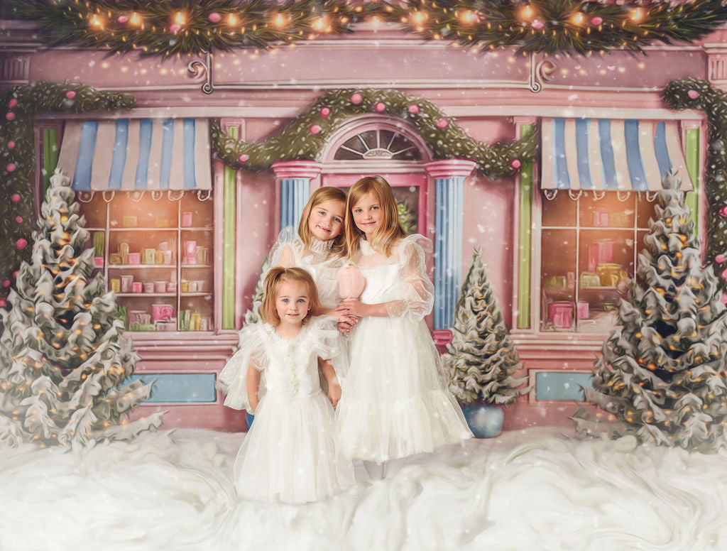 Frosty Sweet Shop - Pink & Blue - with Sweep Option