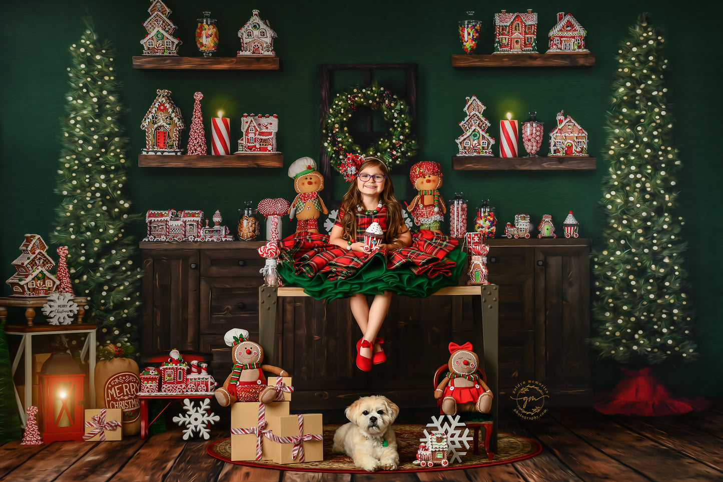 Evergreen Gingerbread Baking Kitchen