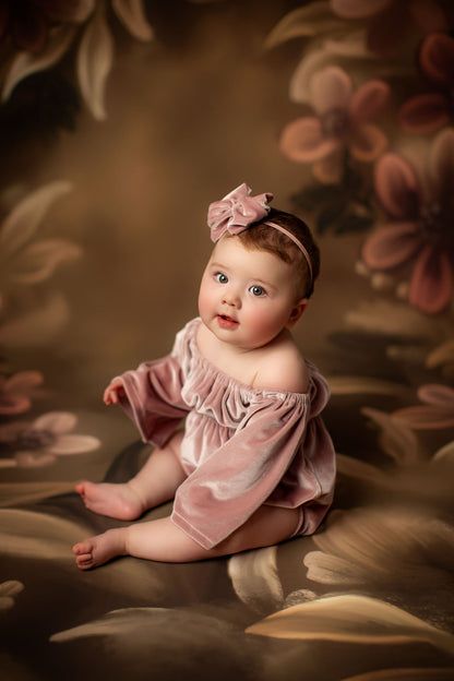 Golden Floral Tapestry - Sweep Sizes Only