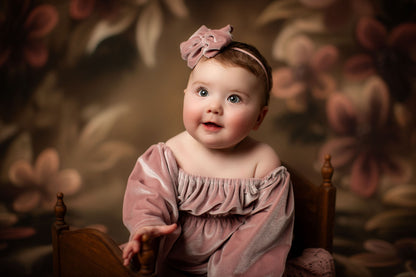 Golden Floral Tapestry - Sweep Sizes Only