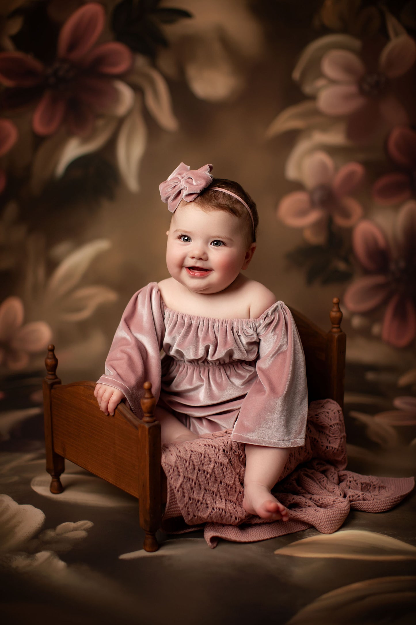 Golden Floral Tapestry - Sweep Sizes Only