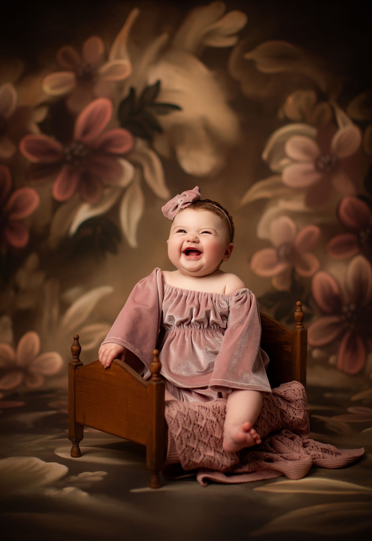 Golden Floral Tapestry - Sweep Sizes Only