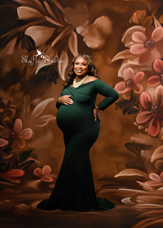 Golden Floral Tapestry - Sweep Sizes Only