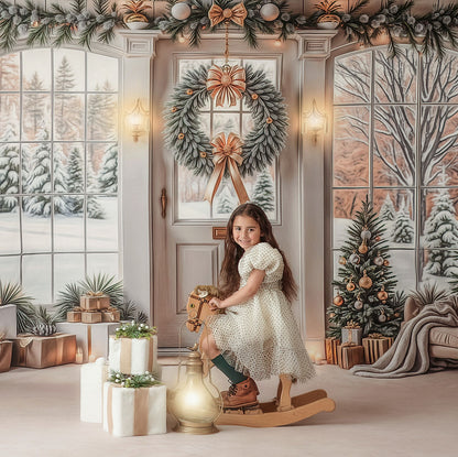 Golden Noel Entryway - with Sweep Option