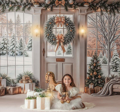 Golden Noel Entryway - with Sweep Option