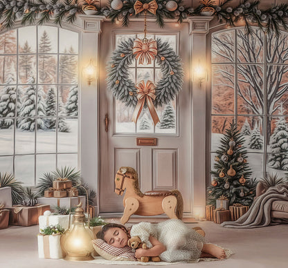 Golden Noel Entryway - with Sweep Option