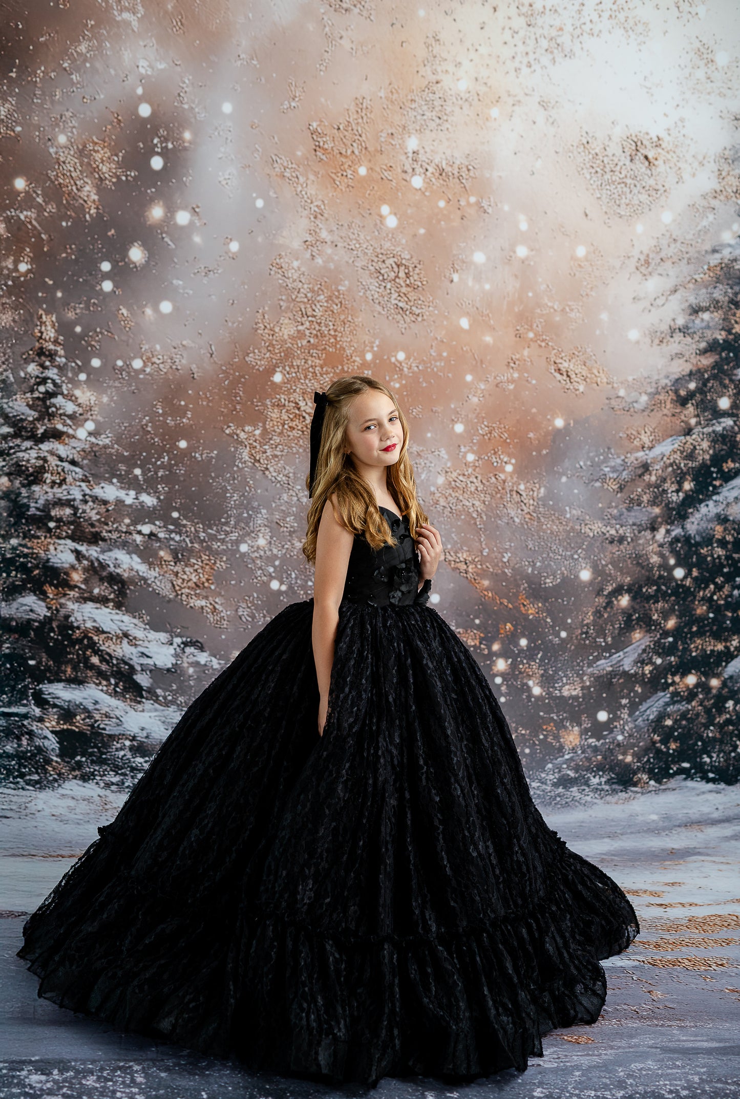 Golden Snowy Wonderland - With Sweep Option