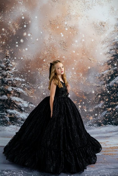 Golden Snowy Wonderland - With Sweep Option