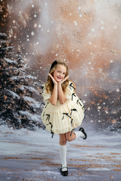 Golden Snowy Wonderland - With Sweep Option