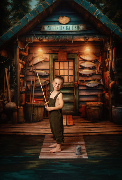 Gone Fishin Bait Shop- Water Version - With Sweep Option