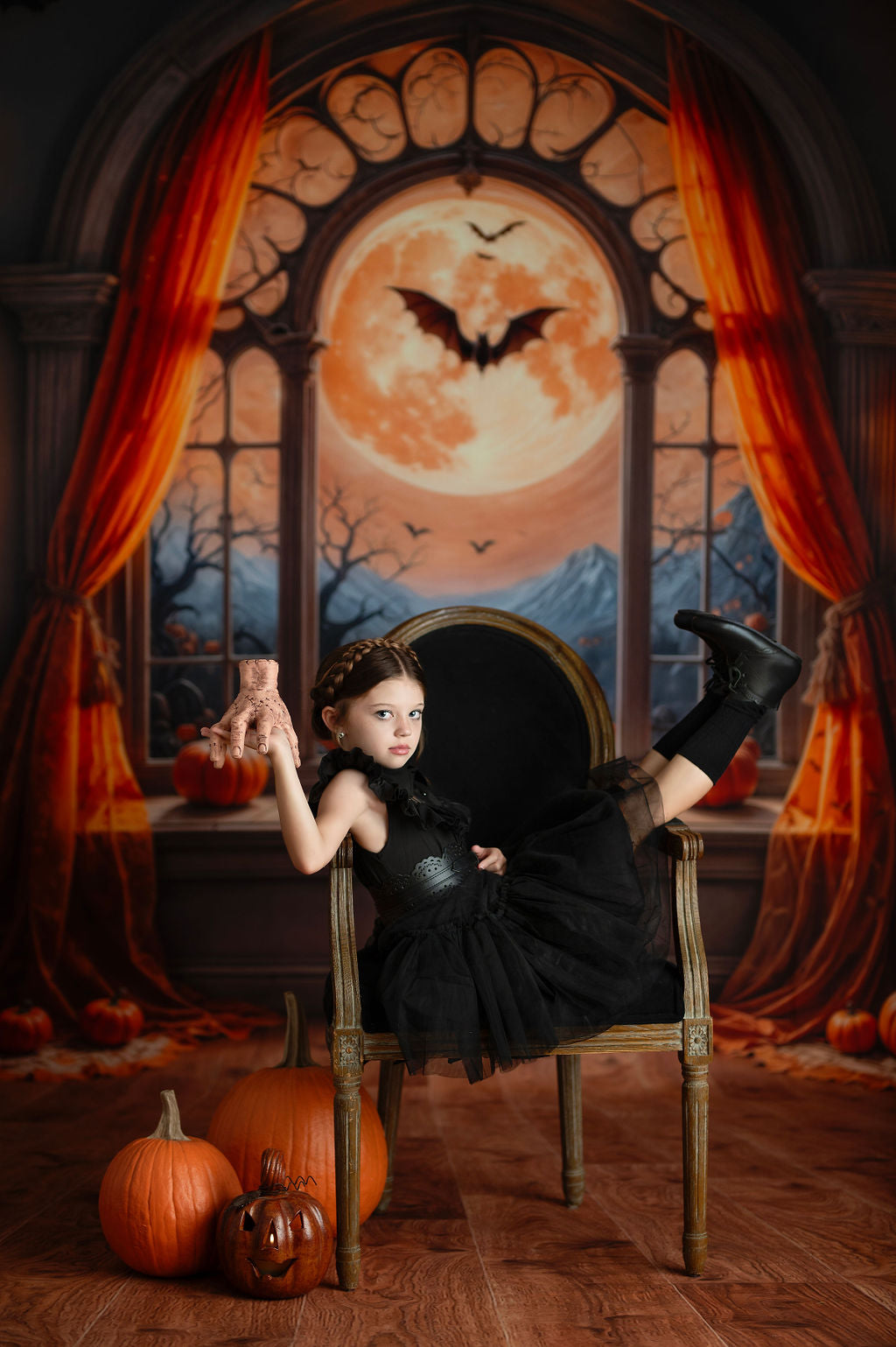 Gothic Moonlit Window - With Sweep Option