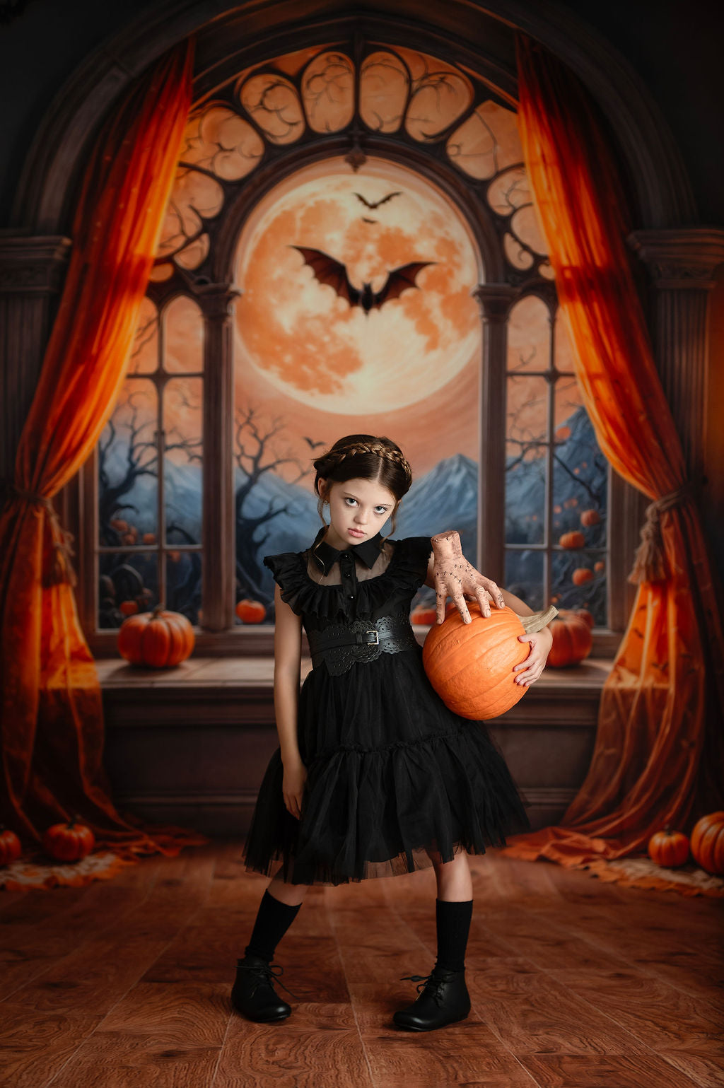 Gothic Moonlit Window - With Sweep Option