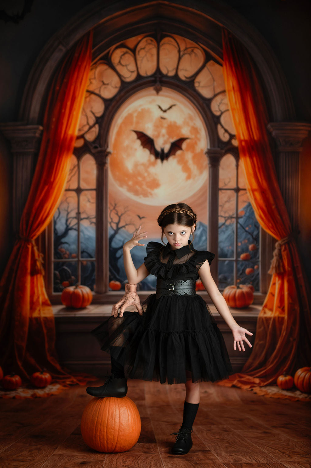 Gothic Moonlit Window - With Sweep Option