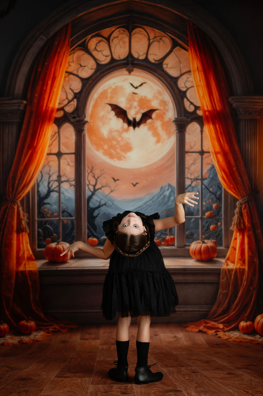 Gothic Moonlit Window - With Sweep Option