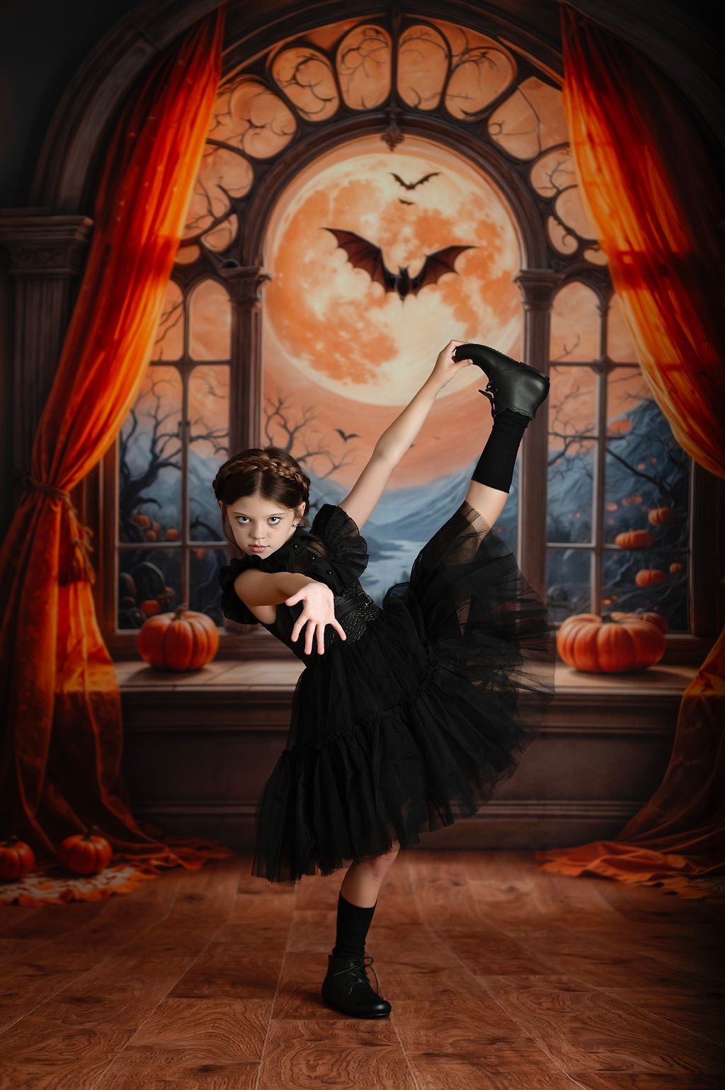 Gothic Moonlit Window - With Sweep Option