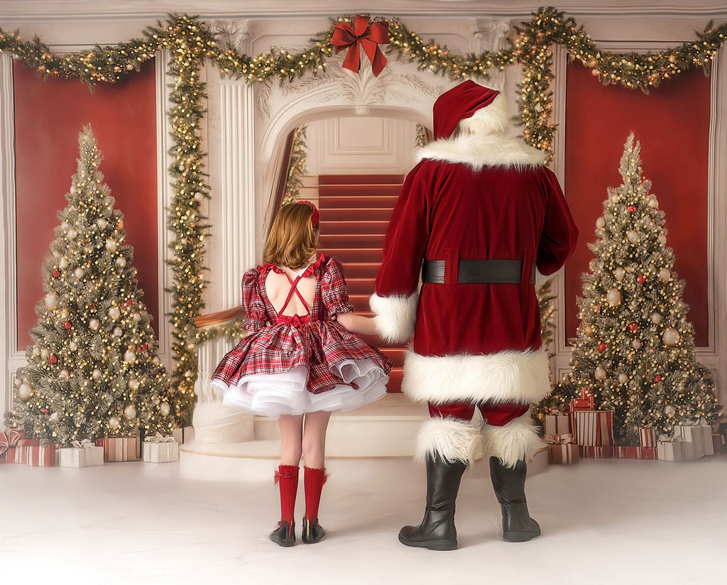 Grand Christmas Staircase - with Sweep Option