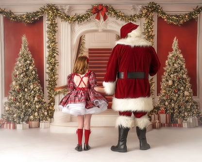 Grand Christmas Staircase - with Sweep Option